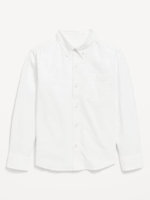 Long-Sleeve Pocket Oxford Shirt for Boys