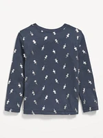 Printed Long-Sleeve T-Shirt for Toddler Girls