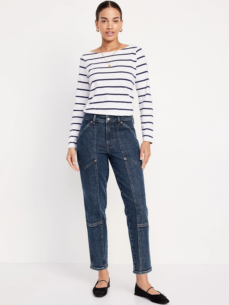 High-Waisted OG Straight Utility Jeans