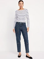 High-Waisted OG Straight Utility Jeans