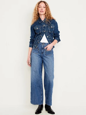 Baggy Wide-Leg Trouser Jeans