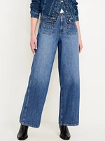 High-Waisted Baggy Wide-Leg Trouser Jeans