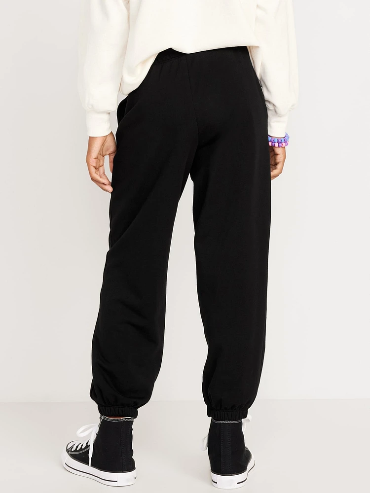 High-Waisted Jogger Sweatpants for Girls