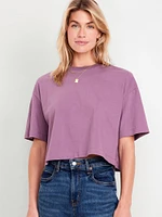 Vintage Oversized Crop T-Shirt