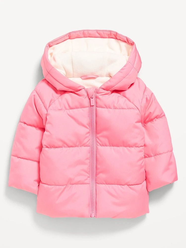 Water-Resistant Quilted Graphic Puffer Jacket for Baby