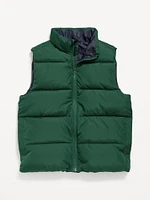 Water-Resistant Quilted Puffer Vest for Boys