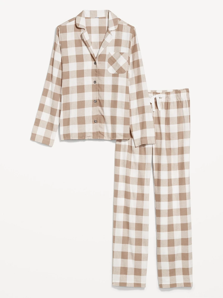 Flannel Pajama Set for Women