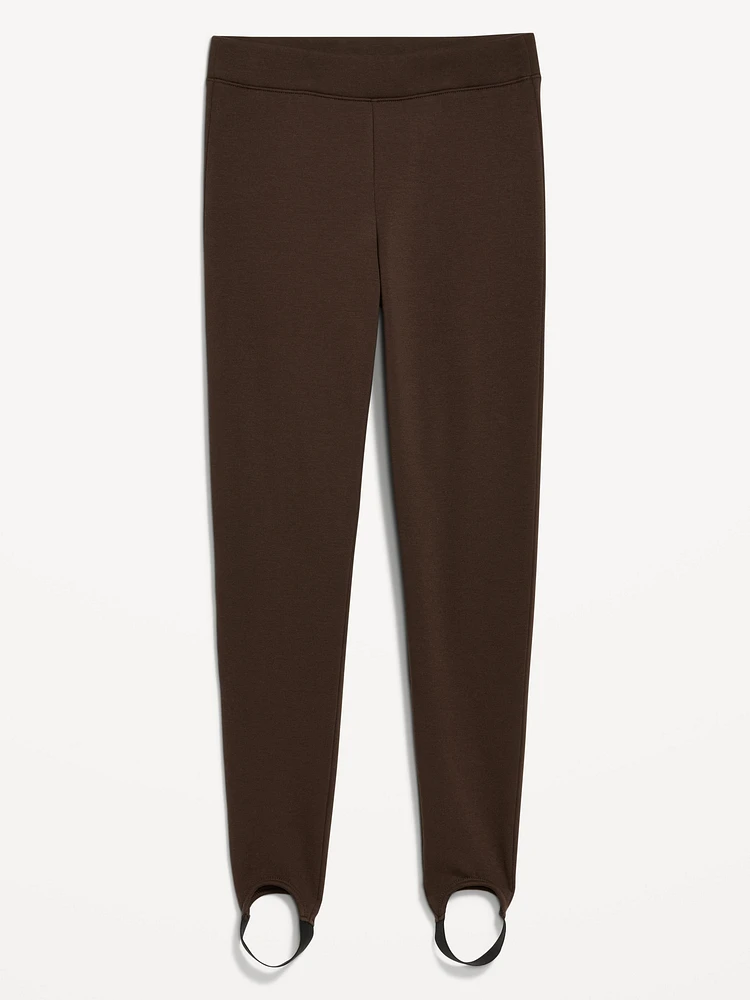 High-Waisted Fleece-Lined Stirrup Leggings