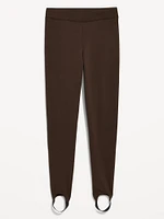 High-Waisted Fleece-Lined Stirrup Leggings