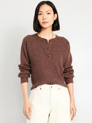 Cozy Waffle Henley T-Shirt