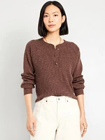 Cozy Waffle Henley T-Shirt