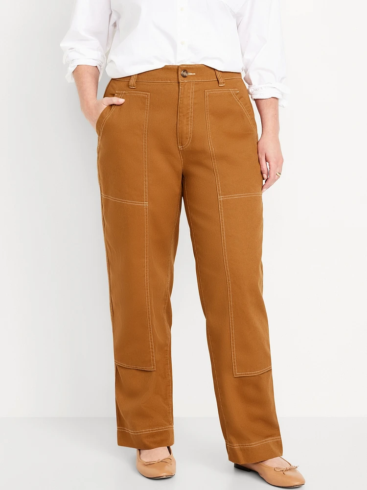 High-Waisted Utility Pants