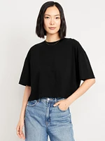 Vintage Oversized Crop T-Shirt