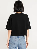 Vintage Oversized Crop T-Shirt