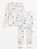 Gender-Neutral Graphic Snug-Fit Pajama Set for Kids