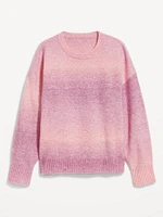 Cozy Crew-Neck Ombré Sweater