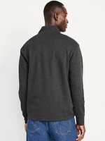 French Rib Quarter-Zip Sweater