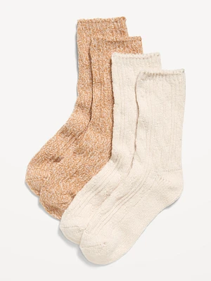 Soft-Knit Camp Crew Socks 2-Pack for Girls