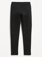 High-Waisted Full-Length Fleece Leggings for Girls