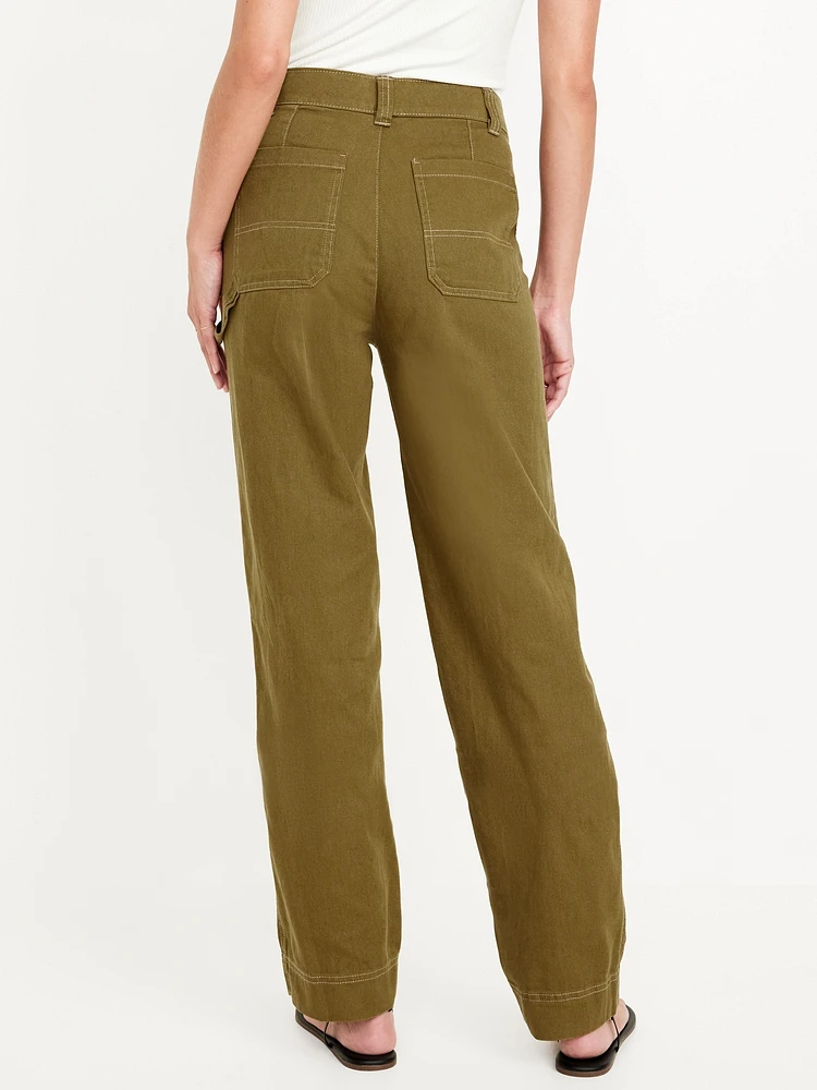 High-Waisted Utility Pants