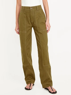 High-Waisted Utility Pants