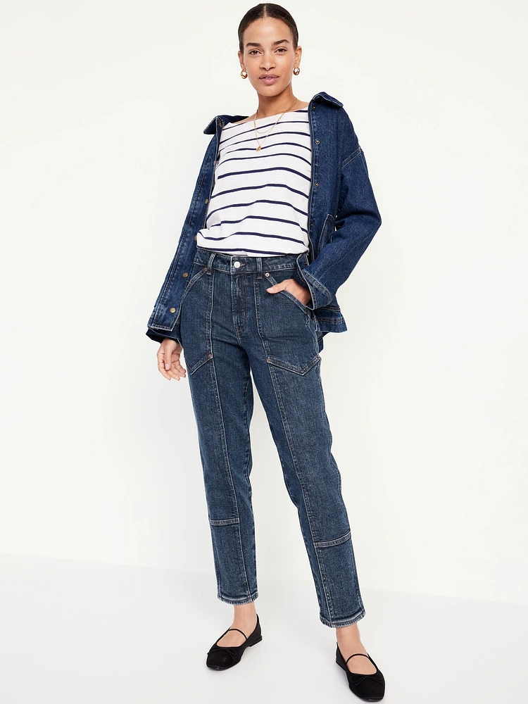 High-Waisted OG Straight Utility Jeans