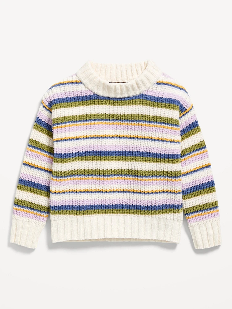 Crew-Neck Sweater for Toddler Girls