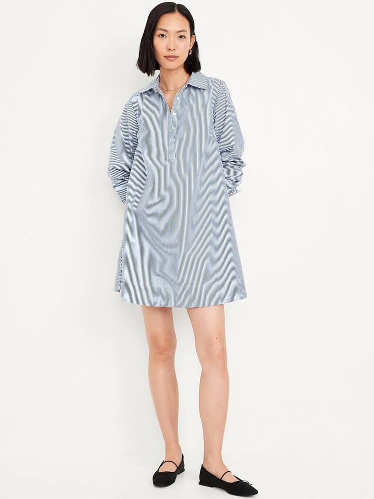 Loose Mini Shirt Dress