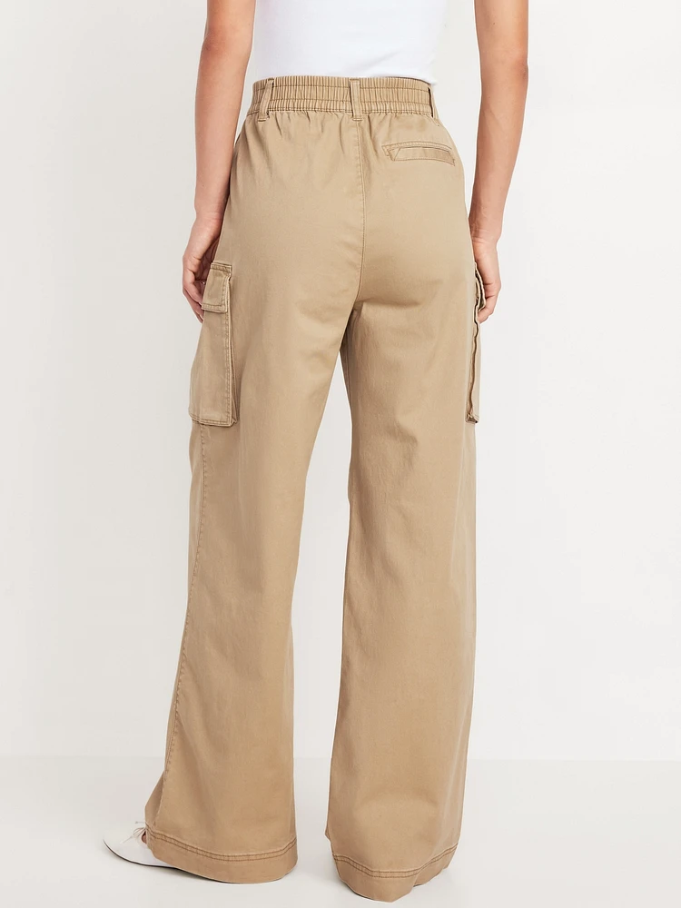 Extra High-Waisted Super Wide-Leg Cargo Pants