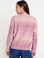 Cozy Crew-Neck Ombré Sweater