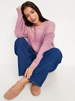 Cozy Crew-Neck Ombré Sweater