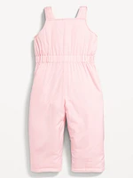 Water-Resistant Snow-Bib Overalls for Toddler Girls