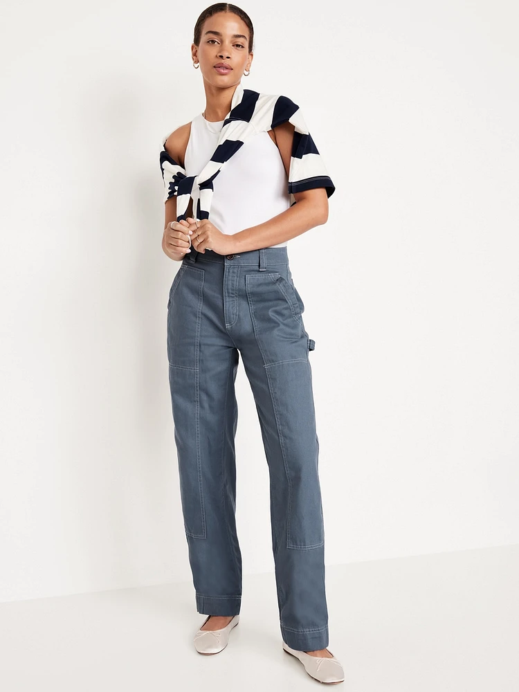 High-Waisted Utility Pants