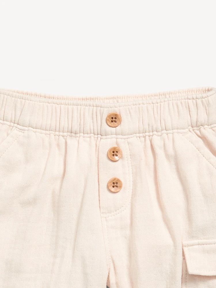 Double-Weave Utility Cargo Pants for Baby