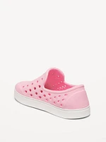 Perforated Slip-On Shoes for Toddler Girls
