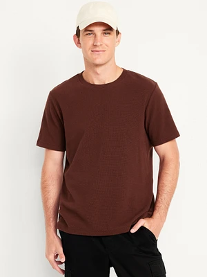 Waffle-Knit T-Shirt