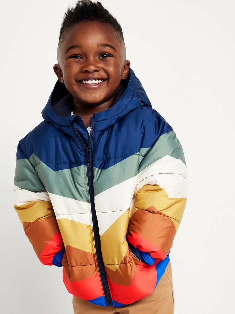 Water-Resistant Puffer Jacket for Toddler Boys