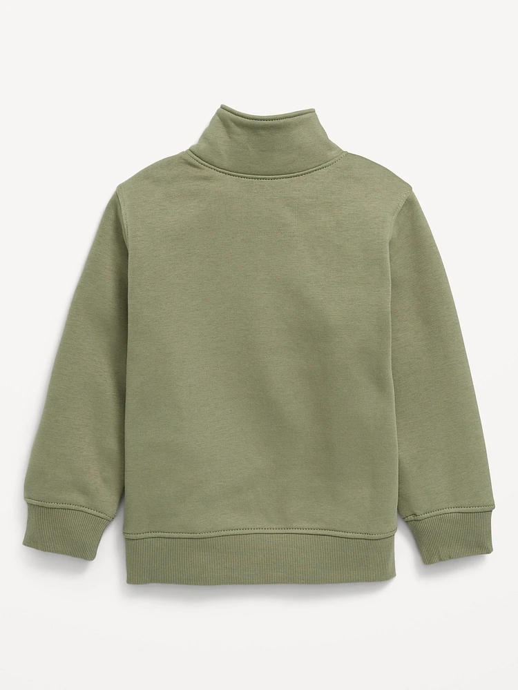 Long-Sleeve Quarter Zip Sweatshirt for Toddler Boys