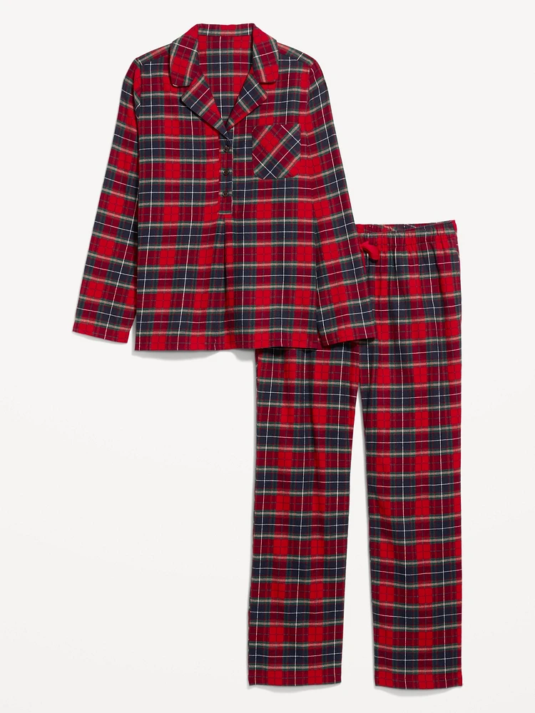 Maternity Matching Flannel Pajama Set