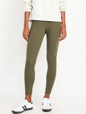 High-Waisted Cozy Ribbed Leggings