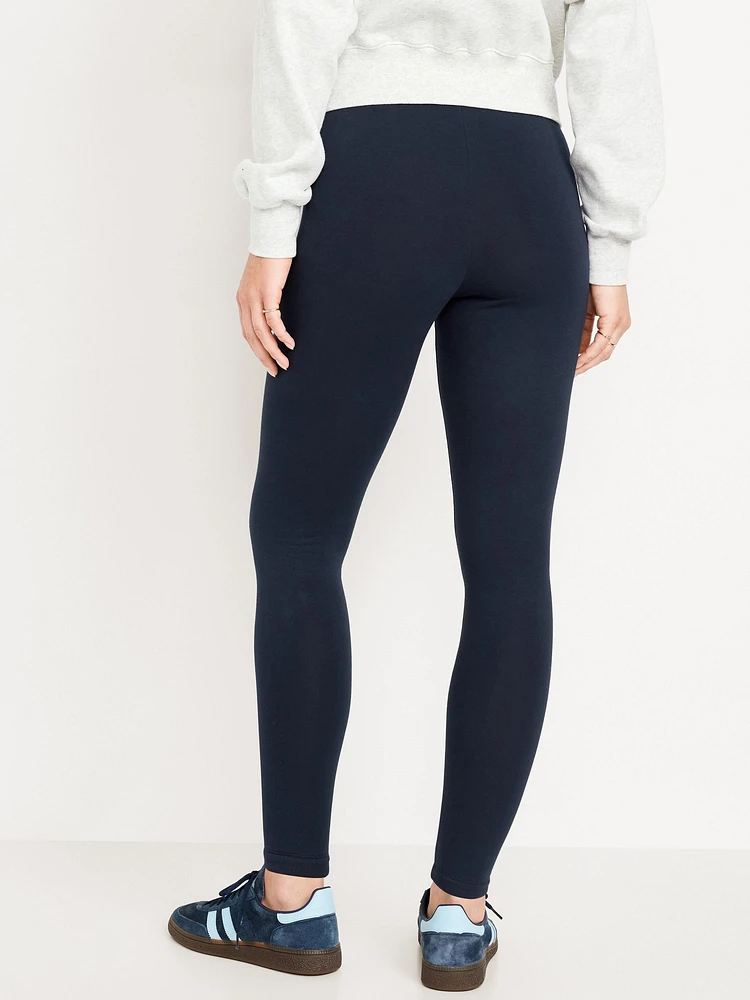 High-Waisted Fleece-Lined Leggings