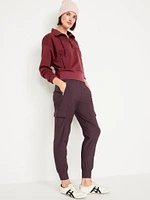 High-Waisted SleekTech Cargo Joggers