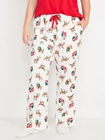 Mid-Rise Flannel Pajama Pants