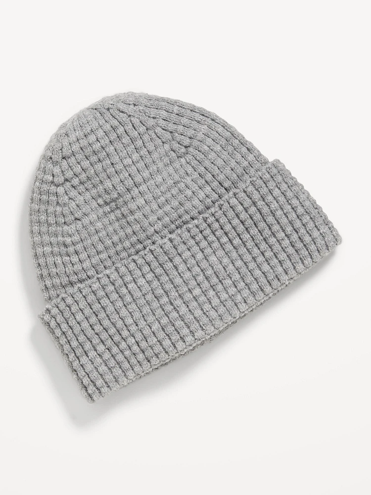 Unisex Waffle-Knit Beanie for Toddler