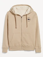 Sherpa-Lined Logo Zip Jacket