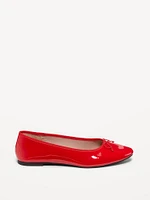 Faux Leather Ballet Flat