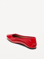 Faux Leather Ballet Flat