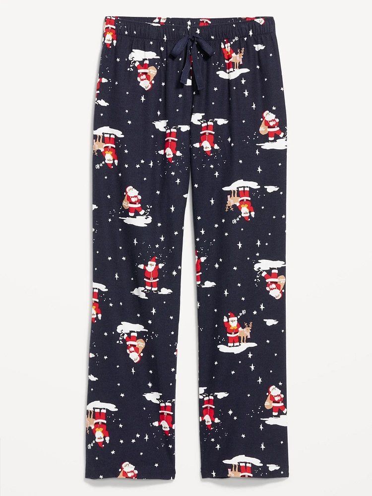 Mid-Rise Flannel Pajama Pants