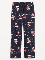 Mid-Rise Flannel Pajama Pants