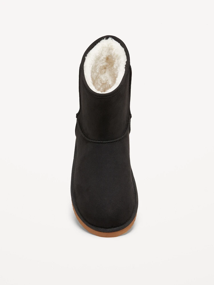 Faux-Suede Faux-Fur Lined Boots for Girls